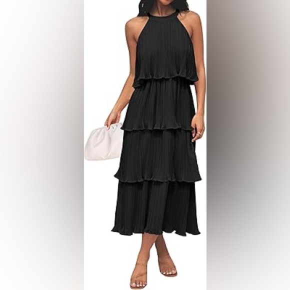 Beautiful new with tags size small Jessica flowy ruffles tiered dress - Picture 7 of 8